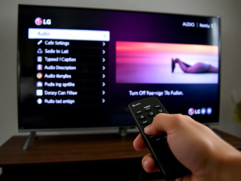 Jak wyłaczyć lektora w telewizorze LG?