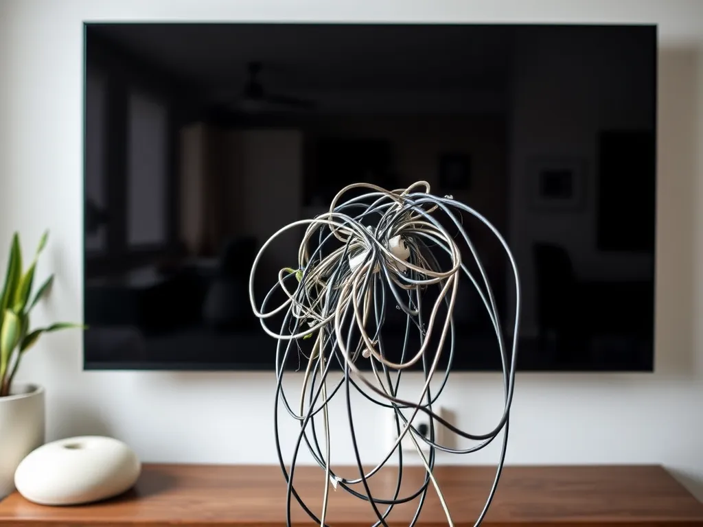 Telewizor na ścianie - jak ukryć kable?