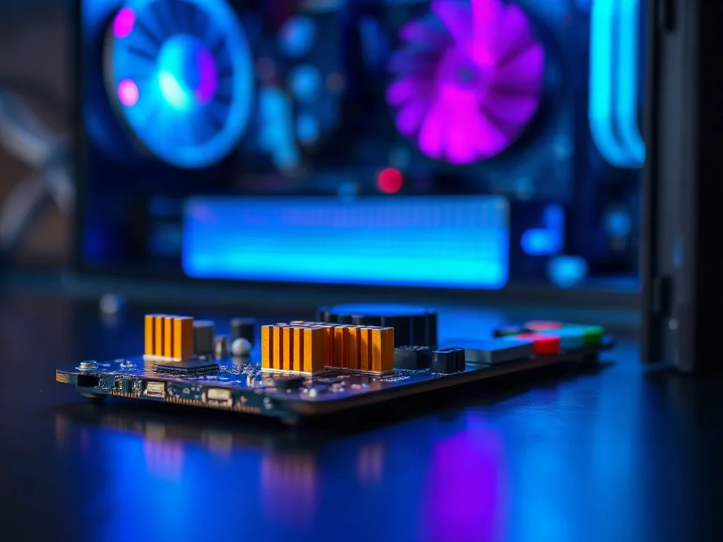 Nowoczesny dysk NVMe SSD na biurku, podkreślający wysoką wydajność sprzętową w kontekście szybkości zapisu danych.