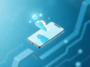 Tablet i smartfon leżące na drewnianym biurku w przytulnym pokoju dziecięcym, prezentujące urządzenia do nauki i zabawy.