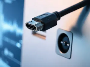 Zbliżenie na strukturę pikseli nowoczesnego ekranu telewizora LED, ukazujące nasycone kolory i głęboką czerń.