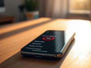Nowoczesny interfejs systemu Tizen na ekranie telewizora z kolorowymi ikonami aplikacji w przyciemnionym salonie.