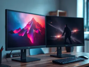 Smartfon z portem USB-C i wejściem słuchawkowym oraz leżące obok przewodowe słuchawki na drewnianym biurku.