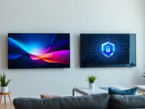 Wnętrze nowoczesnego telewizora z widocznymi modułami elektronicznymi i płytkami drukowanymi, ilustrujące budowę modułową.