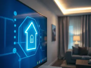 Ekran smartfona z wyświetloną cyfrową mapą nawigacyjną oraz wizualizacja satelitów łączących się z Ziemią w tle.