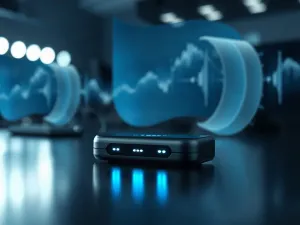 Smartfon z cyfrowym portfelem leżący obok terminala płatniczego, ilustrujący nowoczesne metody płatności zbliżeniowych.