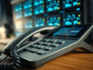 Klucz bezpieczeństwa wpięty do portu laptopa, sygnalizujący aktywną ochronę konta za pomocą świecącej diody.