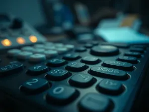 Nowoczesny smartfon z widocznymi głośnikami stereo na górnej i dolnej krawędzi, leżący na minimalistycznym drewnianym biurku.
