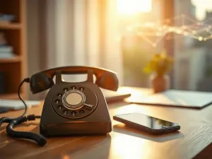 Smartfon z ikoną przesyłania bezprzewodowego obok świecącej chmury, symbolizujące wybór między AirDrop a technologią chmurową.